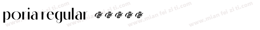 poria regular字体转换